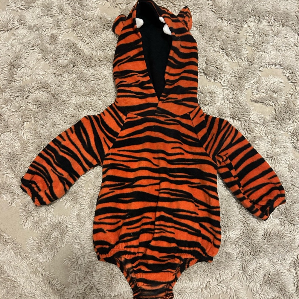 Old Navy Orange and Black Striped Kids Bodysuit